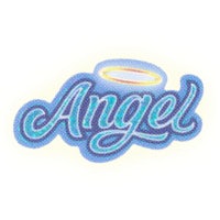 a blue angel logo on a white background